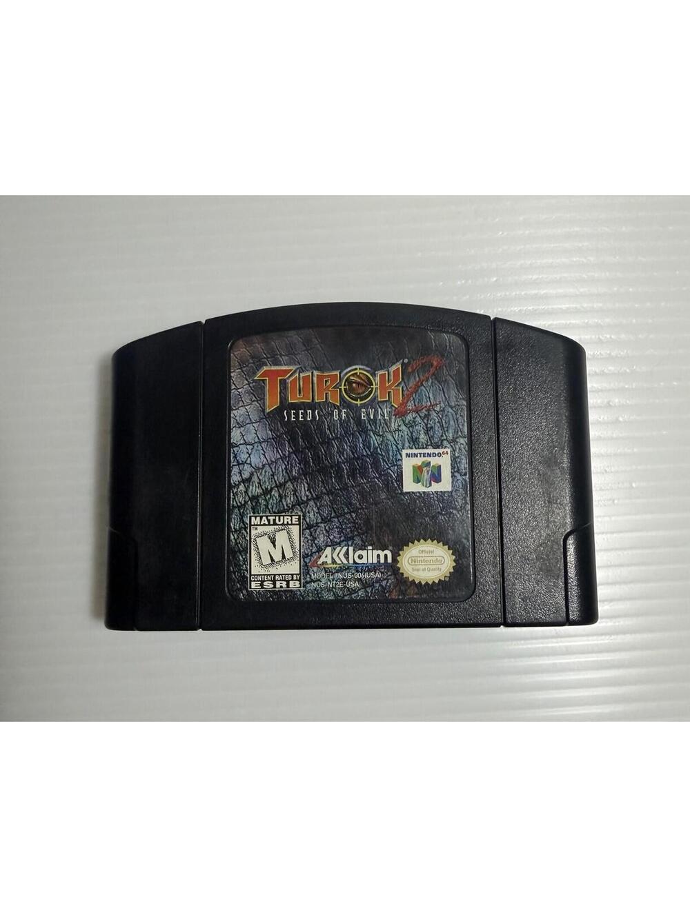 Turok 2 Seeds of Evil N64 (Nintendo 64, 1998) Tested Authentic